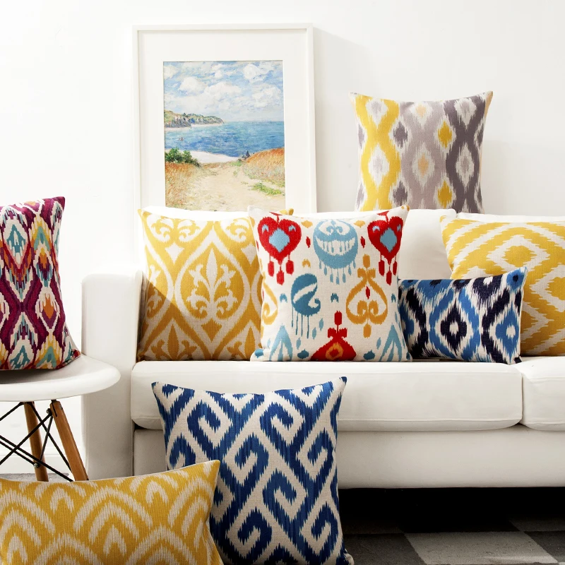 Us 3 24 35 Off Nordic Yellow Grey Geometric Pillow Cushon Cover Home Decorative Throw Linen Pillowcase Sofa Covers In Cushion From Us 3 24 35 Off Nordic Yellow Grey Geometric Pillow Cushon Cover Home Decorative Throw Linen Pillowcase Sofa Covers In Cushion From