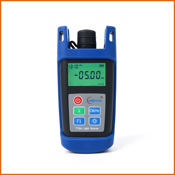 

Orientek Singlemode Optical Light Source 1310/1550nm T15M-S FTTH Loss Test Tool Laser Light Source Fiber Optic light Source