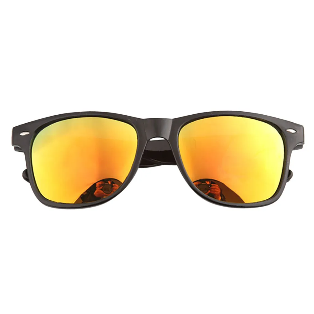 Модные солнцезащитные очки унисекс повседневные негабаритные ездовые Спортивное Вождение на открытом воздухе поляризованные очки Светоотражающие очки с плоскими линзами - Цвет: RD