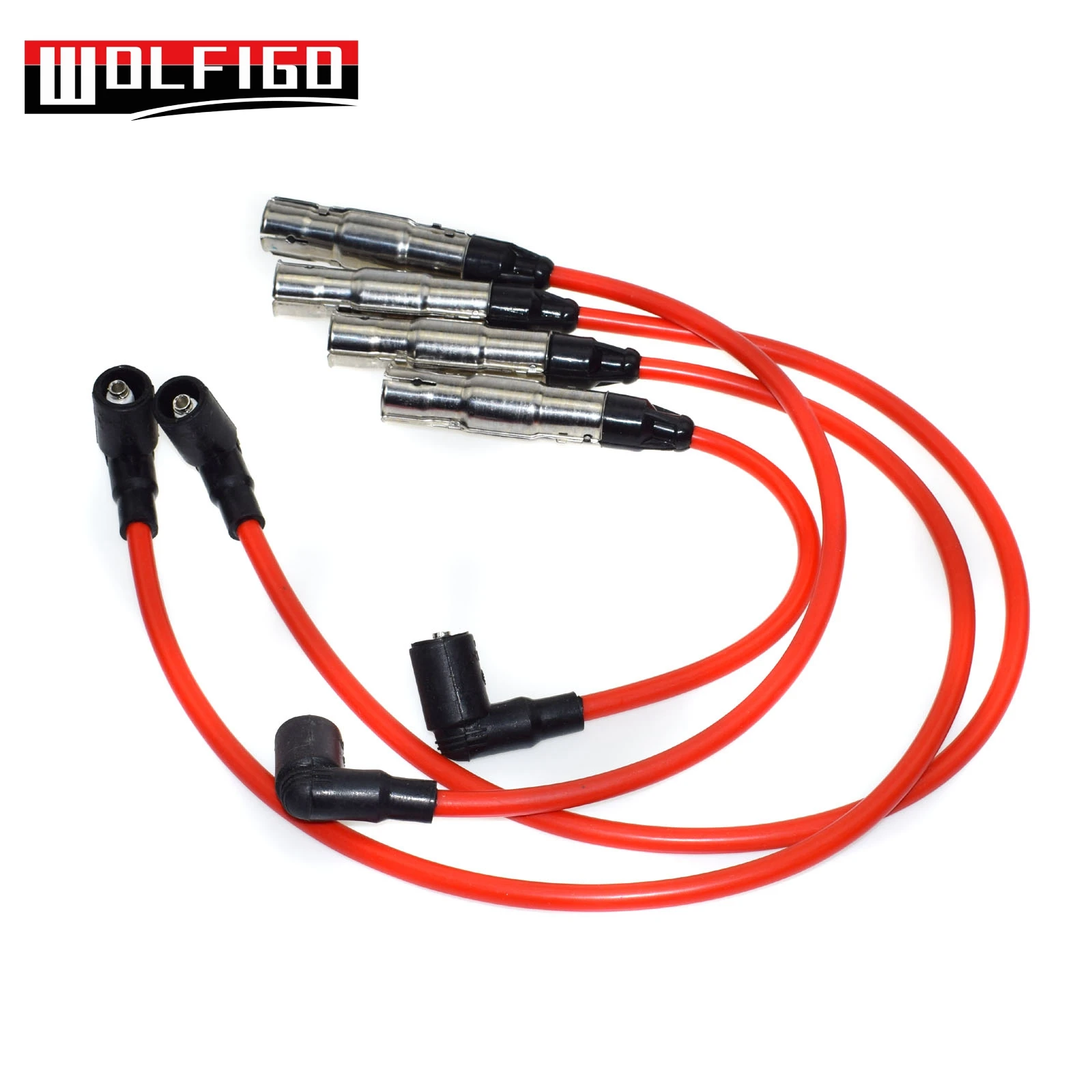 WOLFIGO новый набор проводов свечей зажигания STD для VW Golf Jetta 2.0L L4 57041 27588 QW1493 35 4413|Набор
