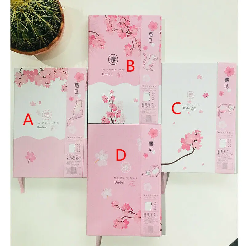 

A5 Hardcover Cherry Cat Girl's Notebook Student Notebook Account Book Notepad