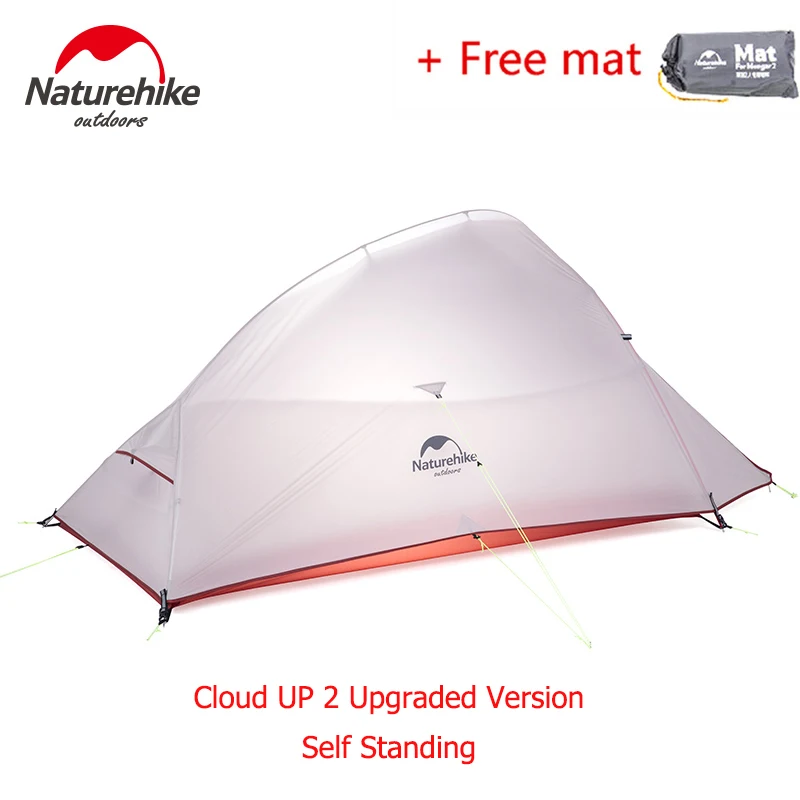 Палатка Naturehike CloudUp для 2 человек двухслойная палатка кемпинга сверхлегкая