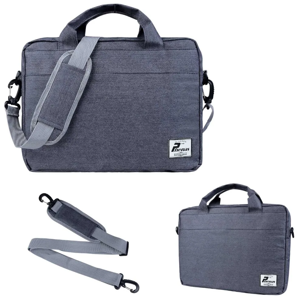 Phenas gray jean shoulder Bag Case for macbook 11" 12" 13" Messenger