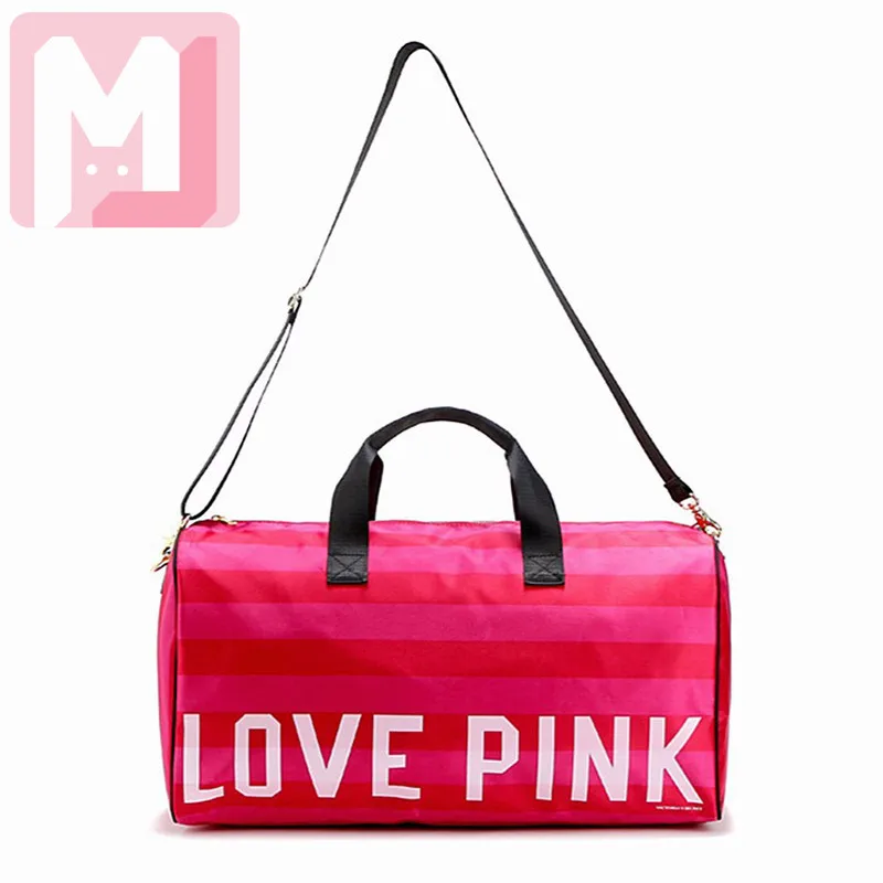 vs love pink girl bag travel duffel bag women Travel Handbags Victoria beach shoulder bag large ...