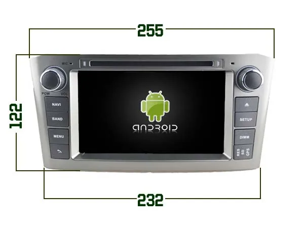 

Android 8.1.0 2GB ram car dvd Audio player FOR TOYOTA AVENSIS 2005-2007 bluetooth 3G tape recorder autoradio stereo head units