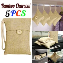 5 шт. сумка автомобиля бамбуковый уголь активированный уголь освежитель воздуха Запах Дезодорант обувь Garderobe гардероб автомобильный освежитель сухой дезодорант