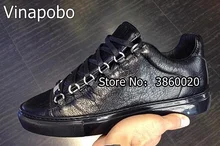 2018 Hot sale high quality Arena Low Top men shoes luxury brand red black white real leather men casual shoes flats shoes 38-46 2018 Hot sale high quality Arena Low Top men shoes luxury brand red black white real leather men casual shoes flats shoes 38-46