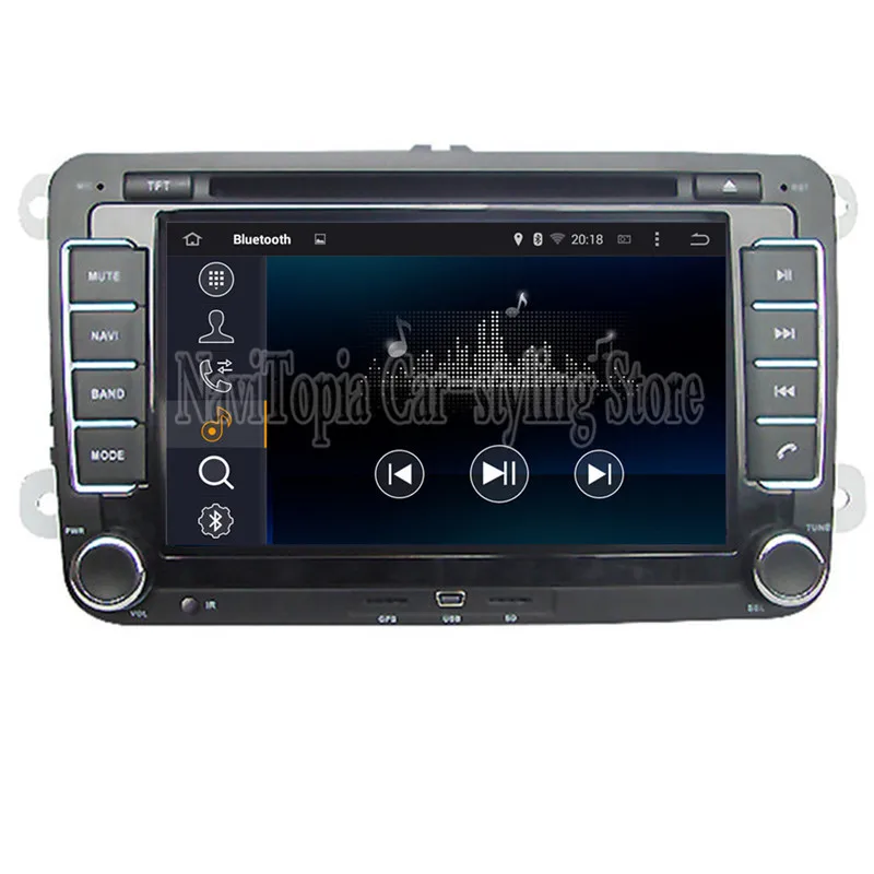 Clearance Ectwodvd Android 9.0 Car Multimedia DVD Player for VW CROSS GOLF/BLUE MOTION for SPORTLINE/BORA/AMAROK GPS Navigation 2