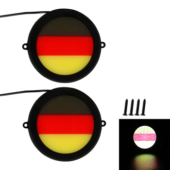 

Driving lamp Car Daytime Running Lights Car Lamp Flexible Round COB Lights 1 Pair LED Lights
