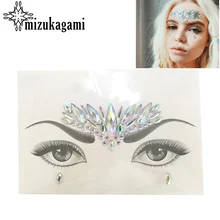 Белая акриловая полимерная мозаика наклейки на палочки ручной работы в богемном и этническом стиле капли воды лицо и глаза ювелирные изделия лоб Декор стикер