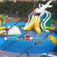 На открытом воздухе забавные высокое качество дешевой цене надувной аквапарк для детей и взрослых на продажу