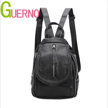 

Leather 2019 shoulder bag women's European and American joker simple fashion leather soft leather backpack bag al213