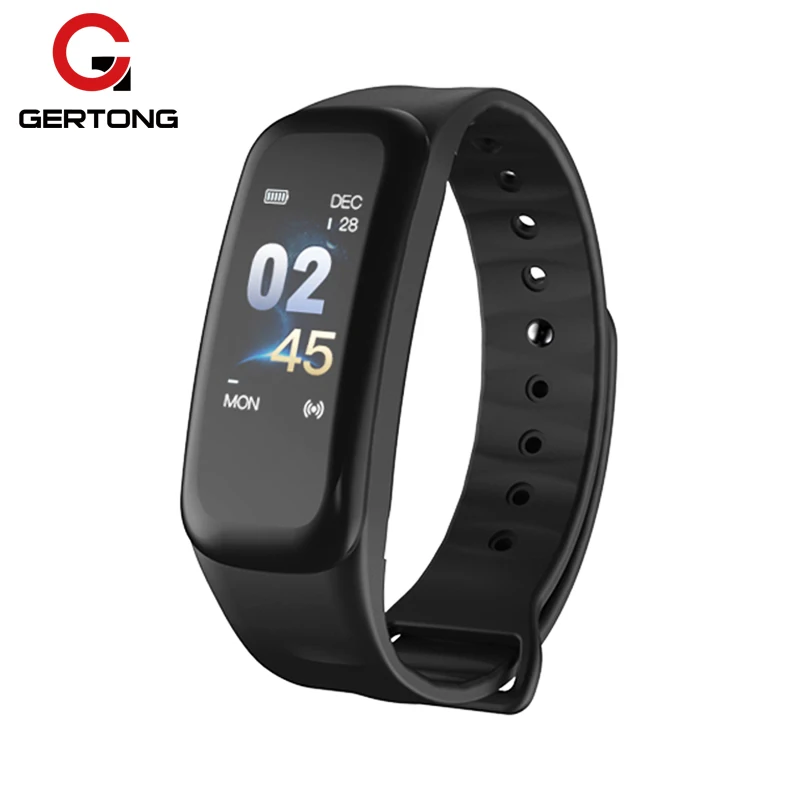 

C1S Smart Bracelet Bluetooth Color Screen Waterproof Wristband Fitness Tracker Heart Rate Monitor Smart Band For Android IOS