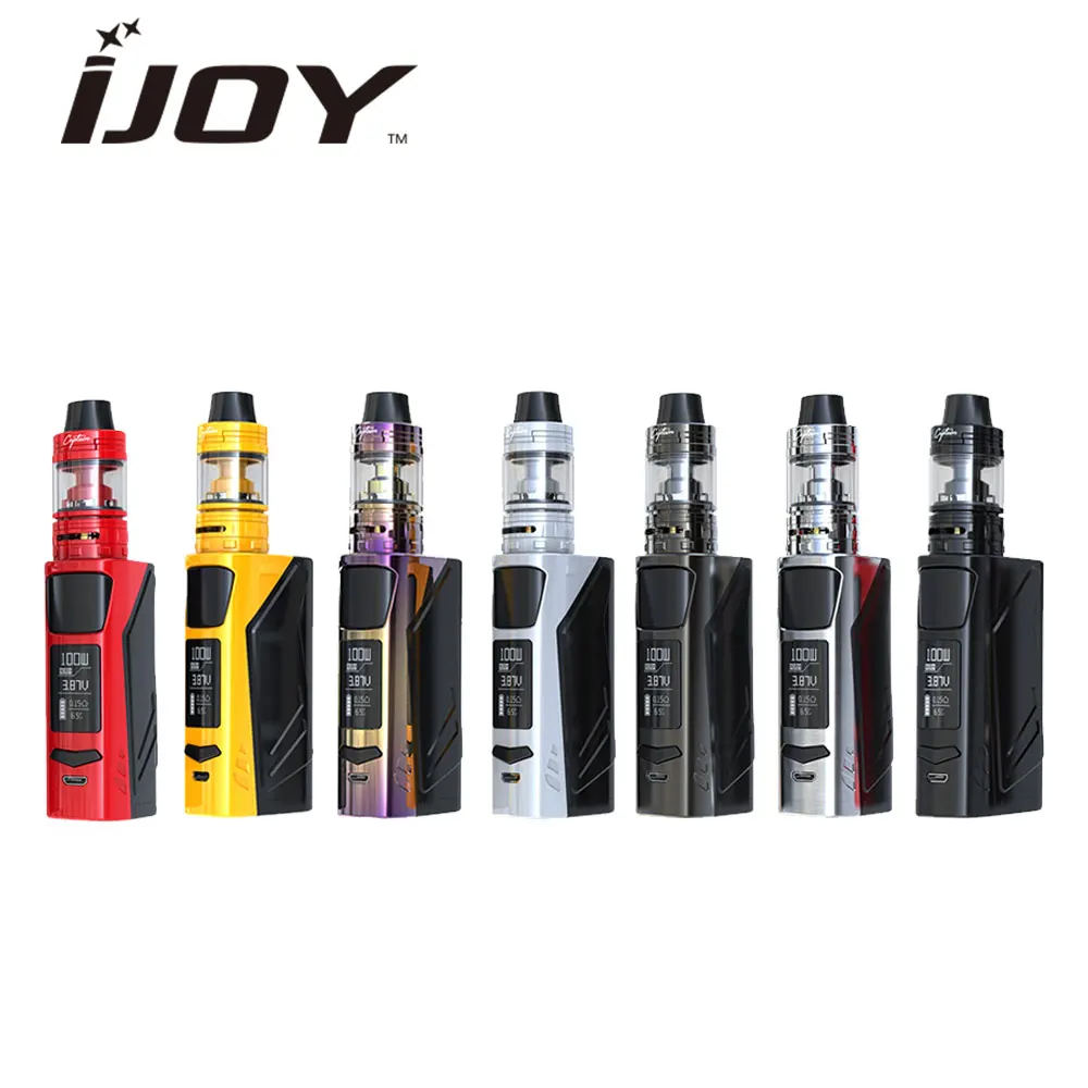 

Original IJOY ELITE PS2170 100W TC Kit 3750mah Battery 3.2ml/ 2ml Captain Mini Tank Top Filling & Bottom Airflow E Cigs Vape Kit