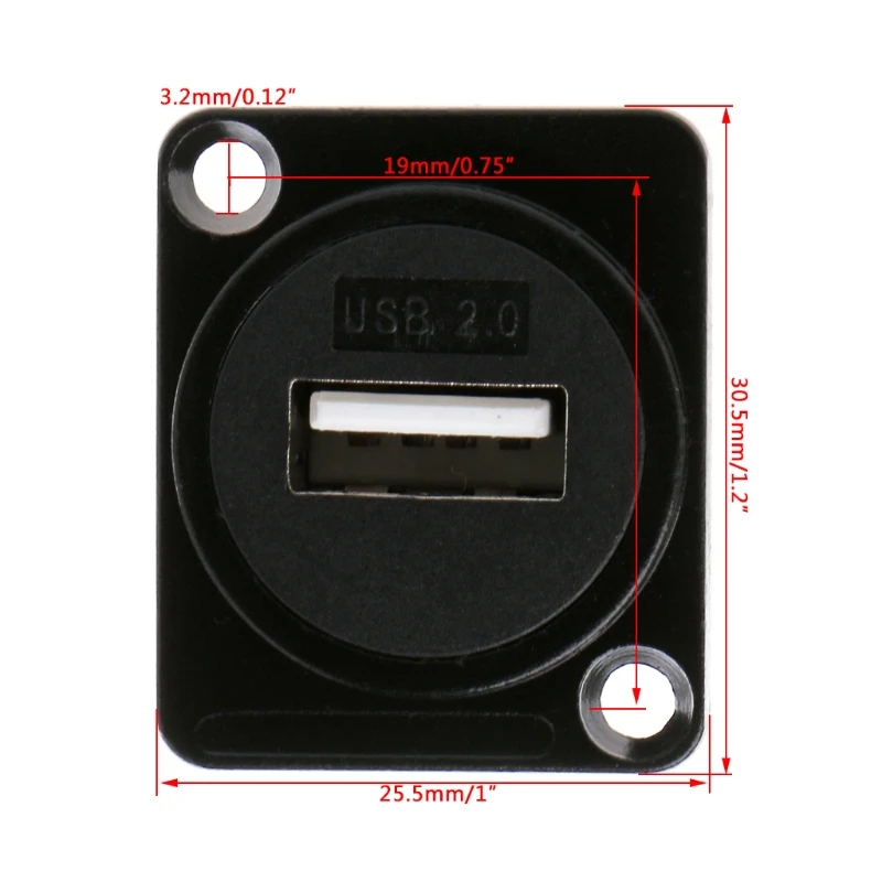 Металлический панельный разъем USB 2 0 3 Тип D Мама мама|Соединители| |
