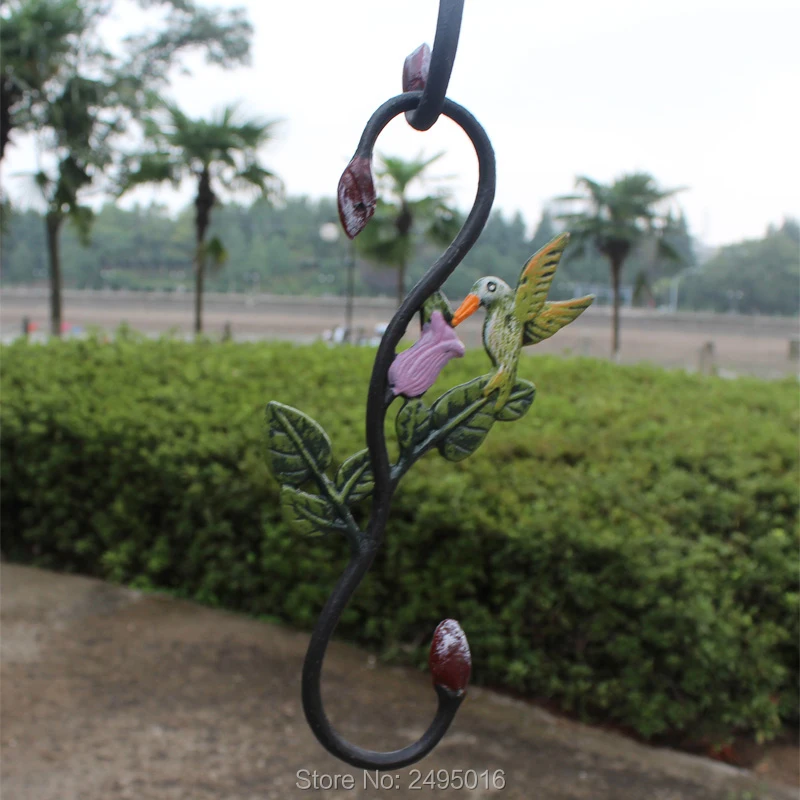 Cast Iron Plant Hook Birdfeeder Hanger Dragonfly Shape Butterfly