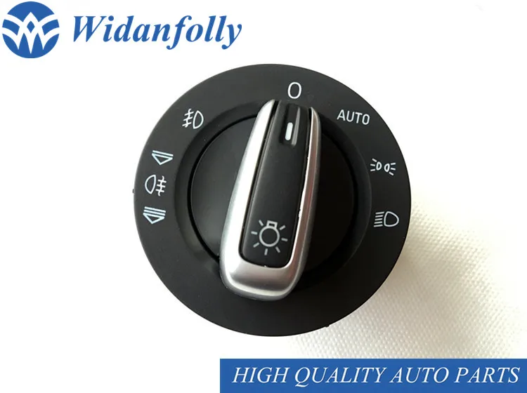 Widanfolly хромированный переключатель фар для авто контроллер противотуманных A6L C6 Q7