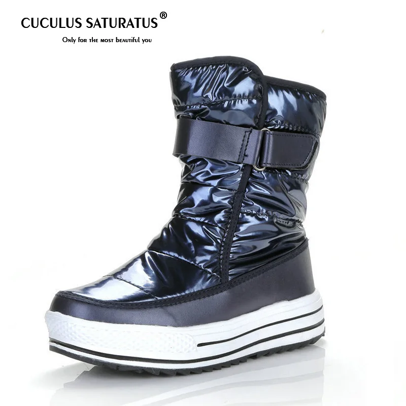 

Cuculus Winter Snow Boots Women Plush Warm Snowboots Girls Winter Mid Calf Short Boots High Quality Boots Woman Shoes 1084