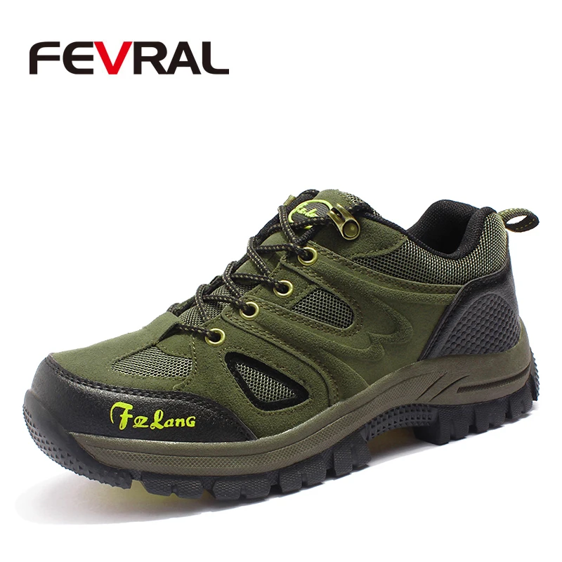 

FEVRAL Men Running Shoes Brand High Quality Sneakers Male Athletic Sport Shoes Outdoor Light Salomon Breathable Casual Shoes