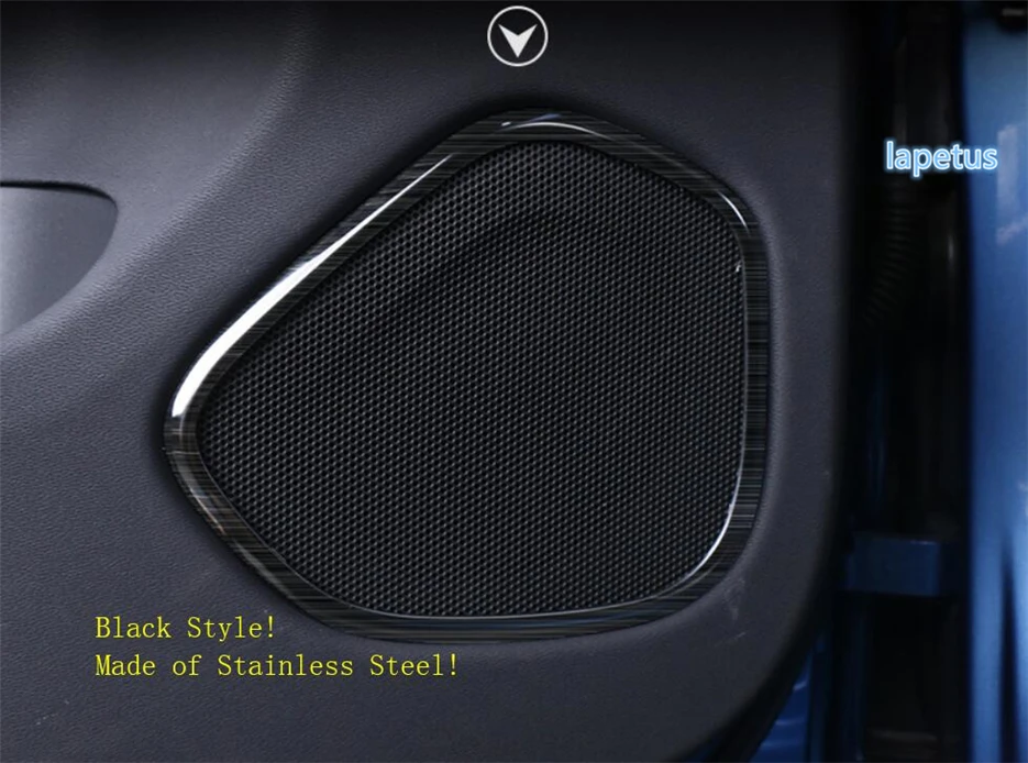 

Lapetus Inner Auto Door Stereo Speaker Audio Sound Decorative Frame Ring Cover Trim Fit For Volvo XC60 2018 2019 Stainless Steel