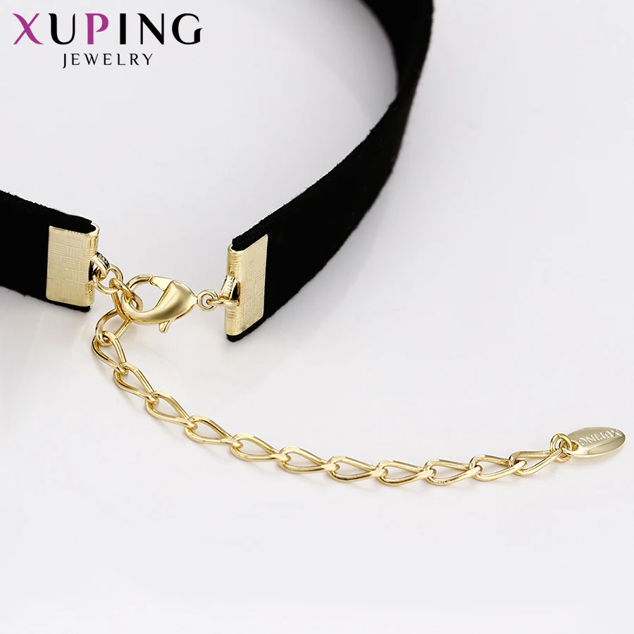 Xuping, модное ожерелье, изысканный чокер, ожерелье, светильник, желтое золото, с покрытием, цепочка, ювелирное изделие, рождественские подарки, S69-43702