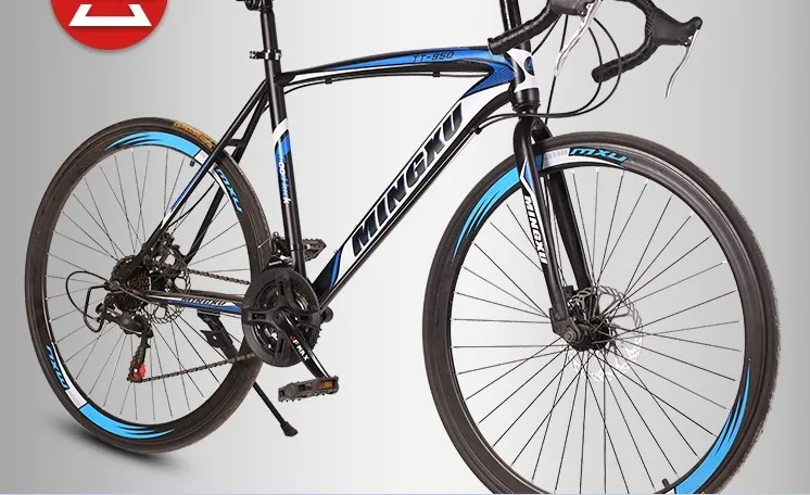 Best Mountain Bike High Carbon Steel Frame 21 Speed 24 Inches Full Shockingproof Frame Single Speed Multicolor Optional 2