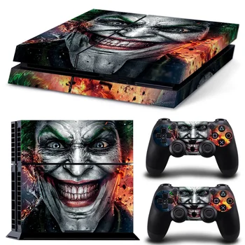 

Free drop shipping Vinyl Skin Sticker Decal For PS4 Console and 2 Controllers Smile Joker Design #TN-PS4-0197