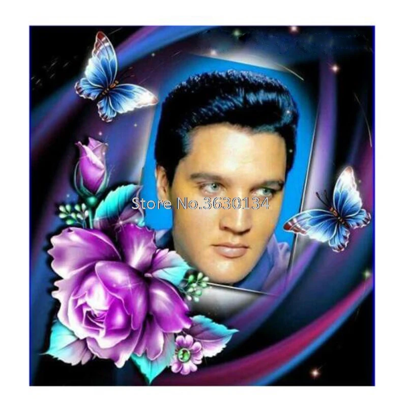 

Elvis Presley Diamond Painting Cross Stitch kits singer Diamond Embroidery Full Diamond Mosaic Crafts Needlework home decor