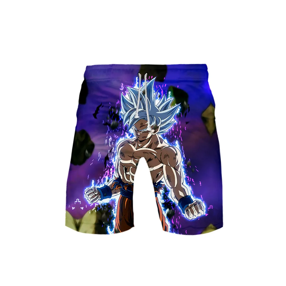 

Dragon Ball Z Goku Print Swimwear Men Sexy Casual Boardshort Fitness Mens Beach Shorts Funny 3D Swimsuit 6XL summer swim shorts