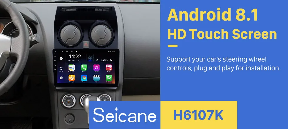 Cheap Seicane for 2005-2018 NISSAN Qashqai 9 inch Android 8.1 Bluetooth Car Radio GPS Navigation Bluetooth USB support Carplay DVR 0