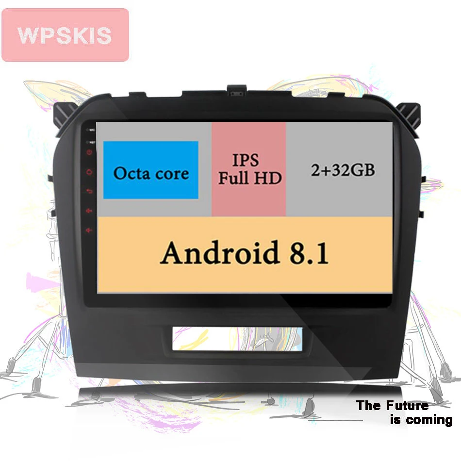 Cheap 2 Din Android 9.0 Car dvd For grand vitara 2015-2018 gps navigation car radio USB audio video player BT/Wifi/ Multimedia Stereo 0