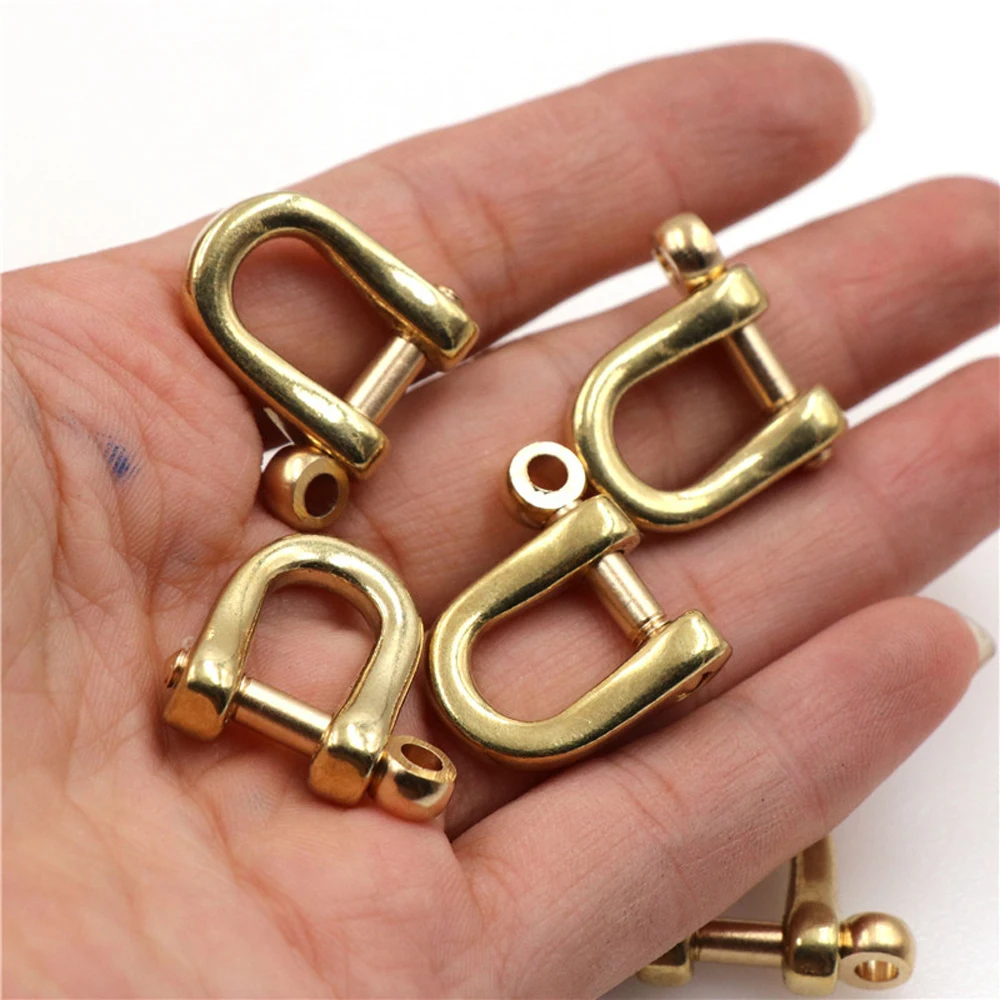 solid brass mini size leather craft wallet vachette clasp screws buckle