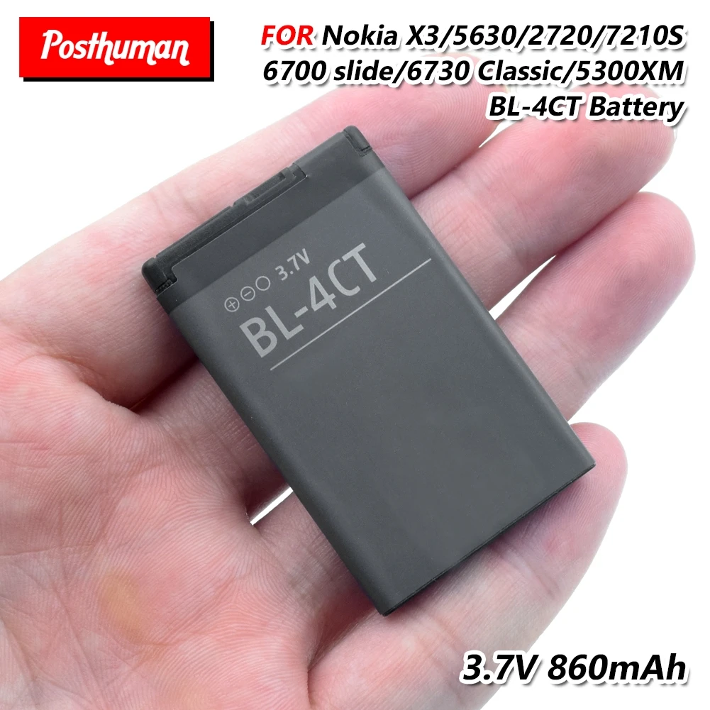 

Replacement Lithium Battery BL4CT BL-4CT BL 4CT Phone Rechargeable Battery For Nokia 5630 7212C 7210C 7310C 7230 X3-00 2720F