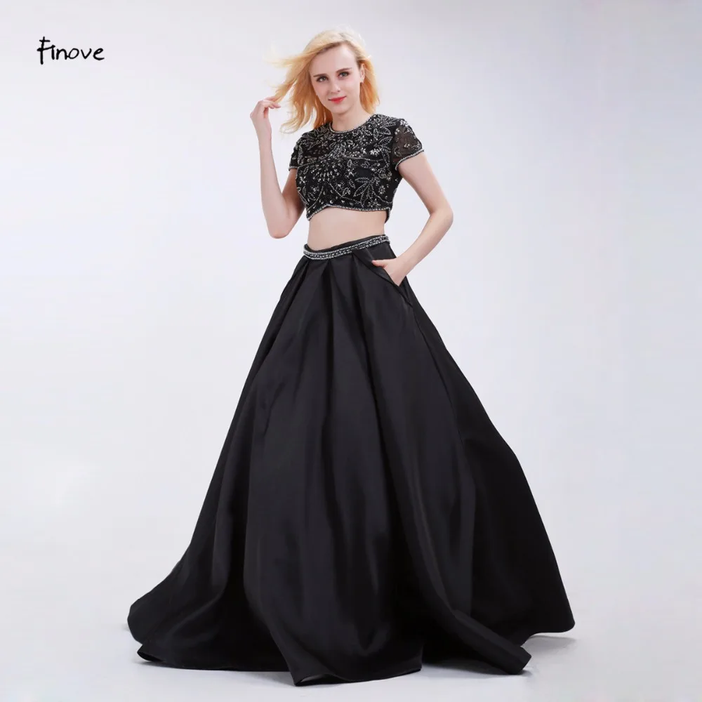 black two piece formal set