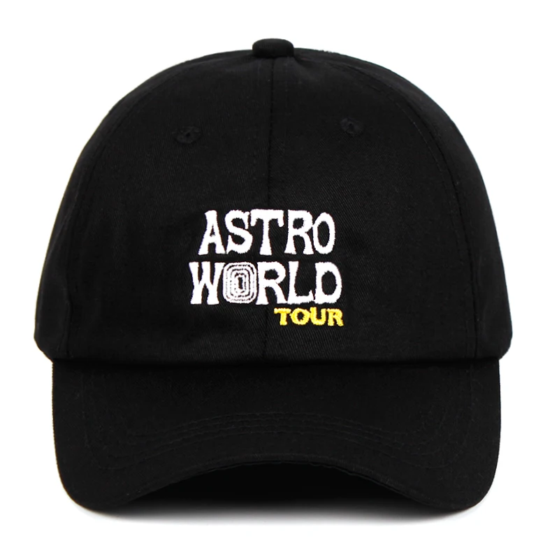 Трэвиса Скотта концертный тур хлопок ASTROWORLD бейсболка s унисекс Тур Astroworld папа шляпа высокое качество вышивка