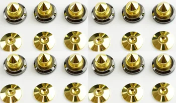 

NEW 12 SETS Gold Speaker Spikes Subwoofer Spikes Isolation CD Amplifier Turntable Pad Stand Feet nail shock absorber feet