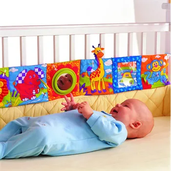 

Baby Cartoon Animal Cloth Book Bed Fence Baby Early Education Toys Around Multi-touch Multifunction Baby Bed Fence