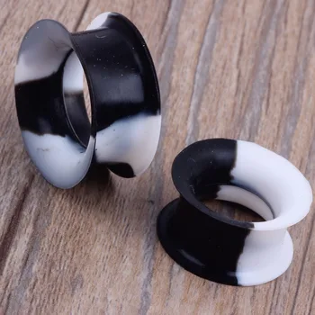 

Wholesale Lots 96Pcs 4-25MM Silicone Ear Expander Multicolor Flesh Tunnels Plugs Gauges Earlet Body Jewelry