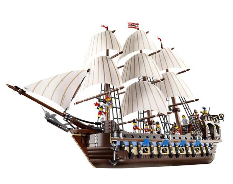 

LEPIN 22001 Pirates series The Imperial Flagship model Building Blocks set Compatible With Legoed Pirate Ship Toys for children
