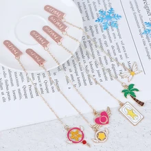 1 шт. милые закладки подвеска кавайи маркеры для книг металлические закладки для девочек Подарки школьные офисные принадлежности креативные канцелярские принадлежности новинка