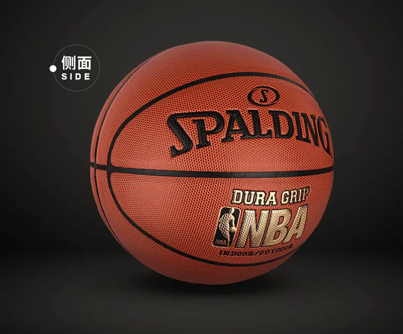 Тренировочный баскетбольный мяч SPALDING PU материал 7# размер Композитная кожа Dura Grip 74-269Y Крытый открытый мужской матч мяч