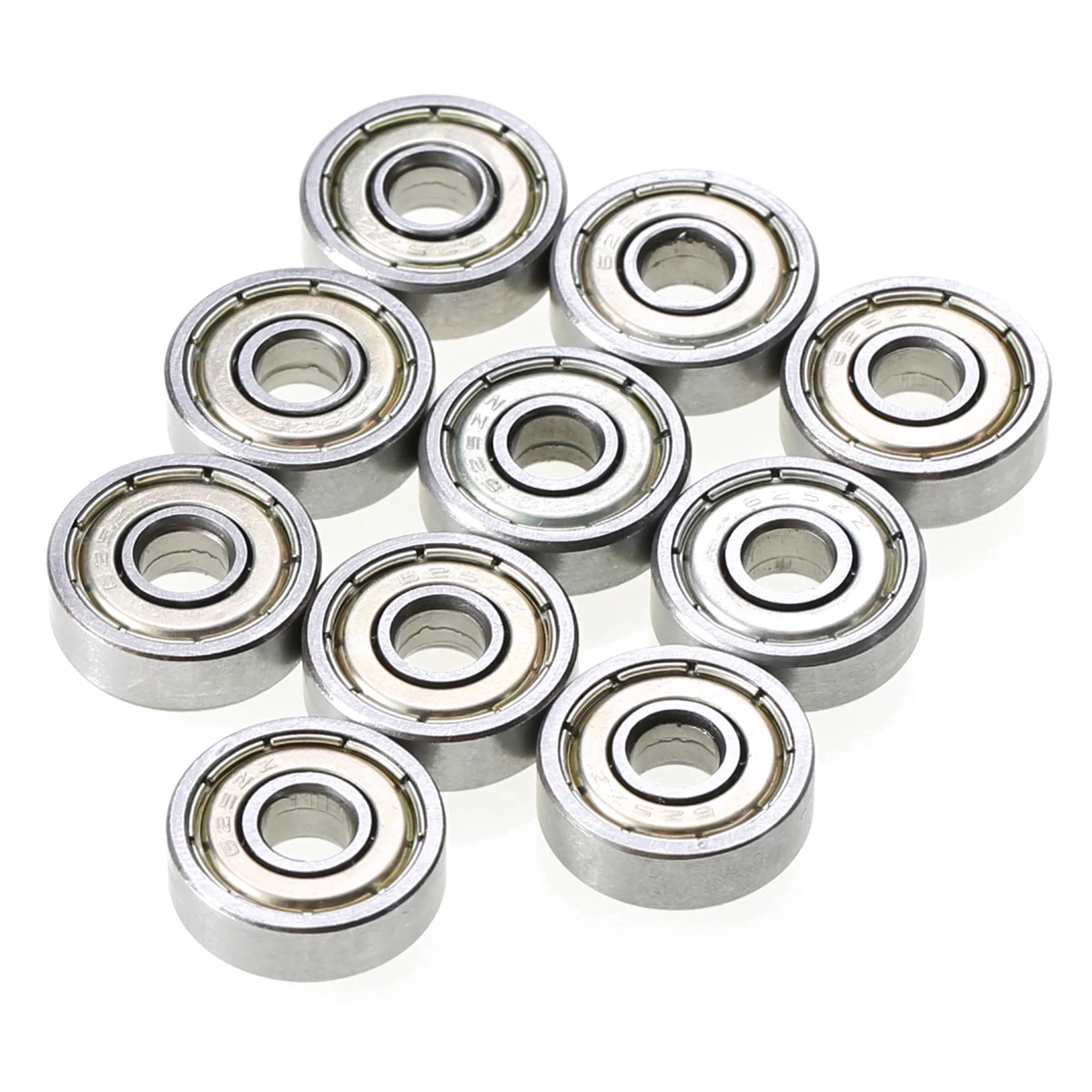 10pcs High Precision 625ZZ Carbon Steel Ball Bearings Single Row Deep Groove Radial Ball Bearing With Grease 5*16*5mm Mayitr