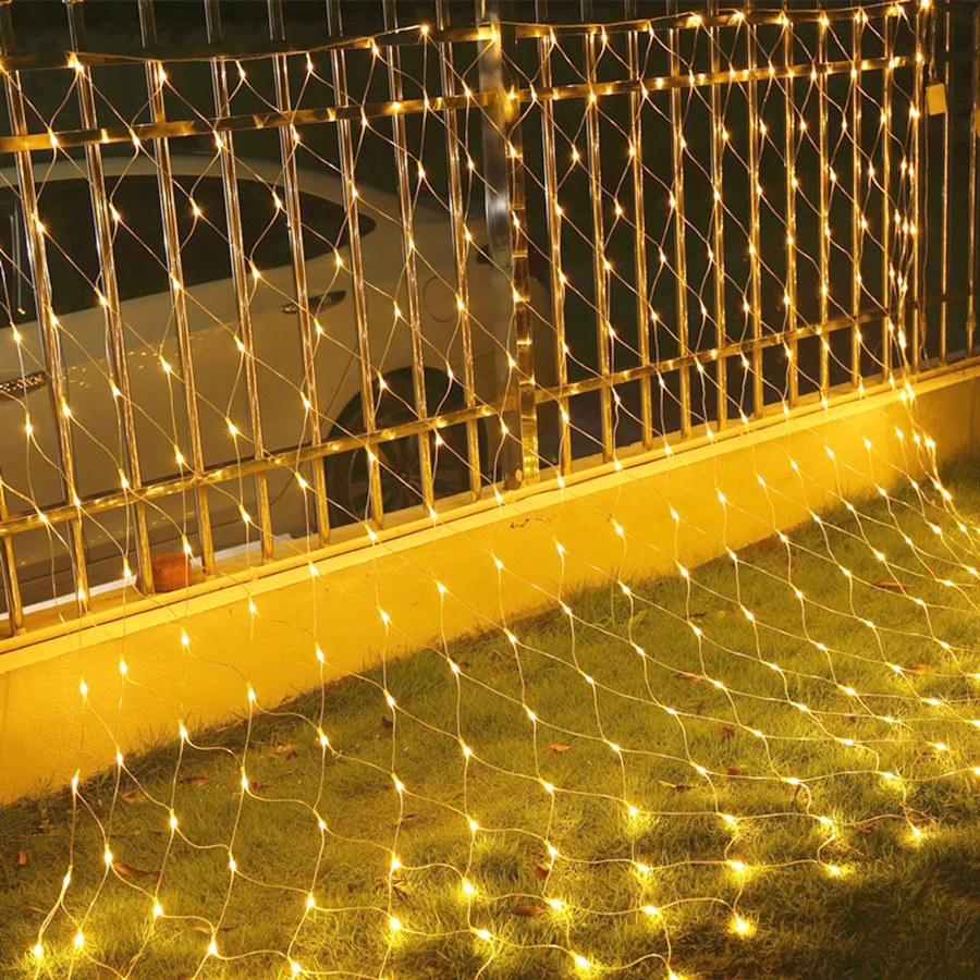 BEIAIDI 2x2M 3x2M 6x4M Window Curtain Icicle LED String Light Outdoor Wedding Christmas LED Mesh Net Fairy String Garland Light BEIAIDI 2x2M 3x2M 6x4M Window Curtain Icicle LED String Light Outdoor Wedding Christmas LED Mesh Net Fairy String Garland Light