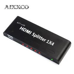AIXXCO HDMI Splitter 1080 P HD концентратор Смарт переключателя 1 Вход 4 выхода 3D активная Колонка для HDTV PC кожух проектора PS3 PS4 Xbox