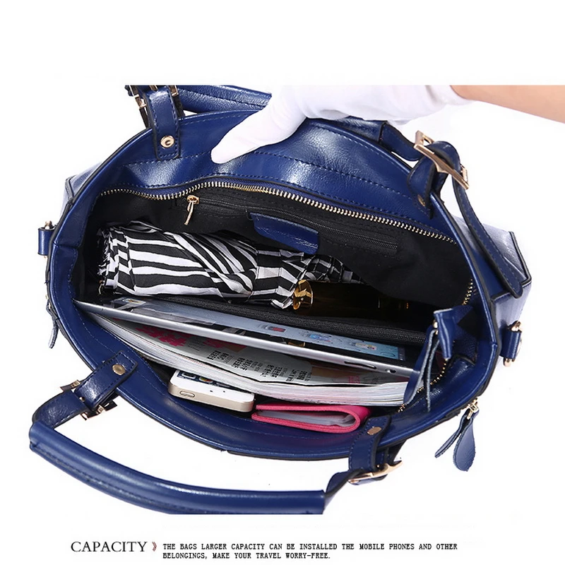  FUNMARDI Luxury Handbags Women Bags Designer Split Leather Bags Women Handbag Brand Top-handle Bags - 32275626339