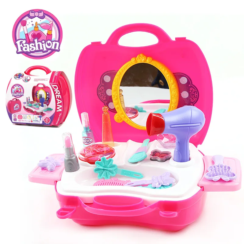 Plastic Pretend Play Children Simulation Dressing Table Playset Toys ... Plastic Pretend Play Children Simulation Dressing Table Playset Toys ...