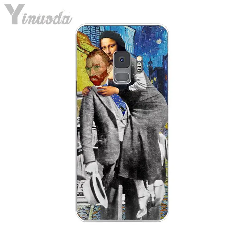 Van Gogh Mona Lisa Funny Art Girl with a pear earing