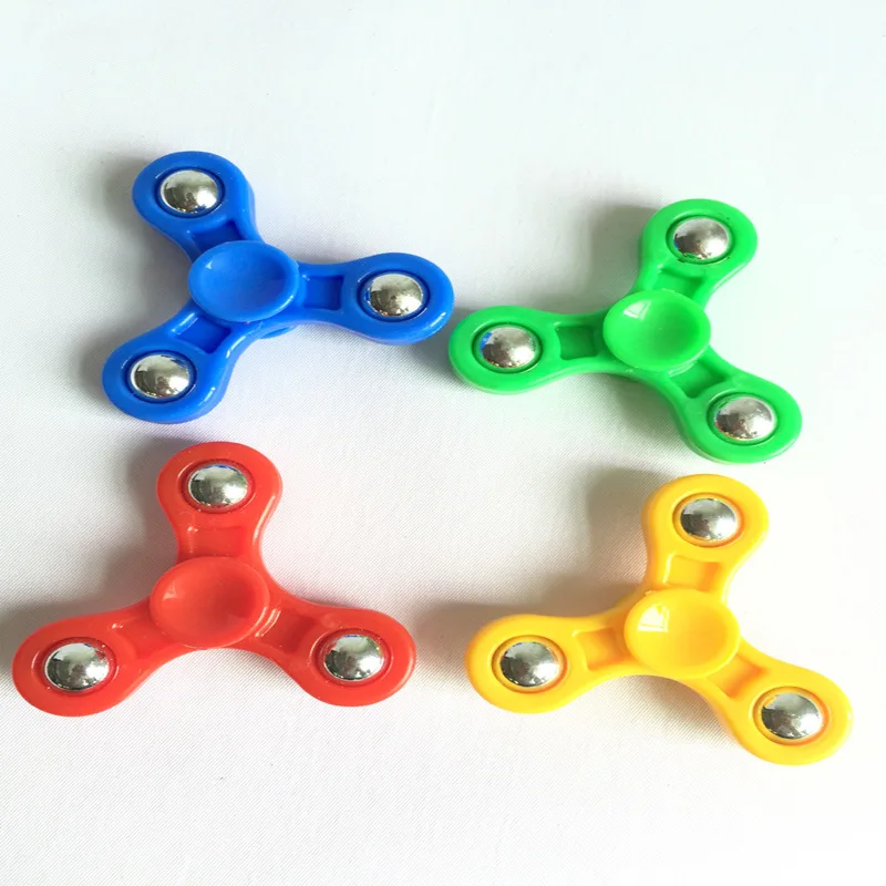 Стальной шар Tri-Spinner игрушка-Непоседа пластик для развития рук Спиннер для аутизма и СДВГ для избавления от стресса и тревожности фокус Игрушки Спиннер