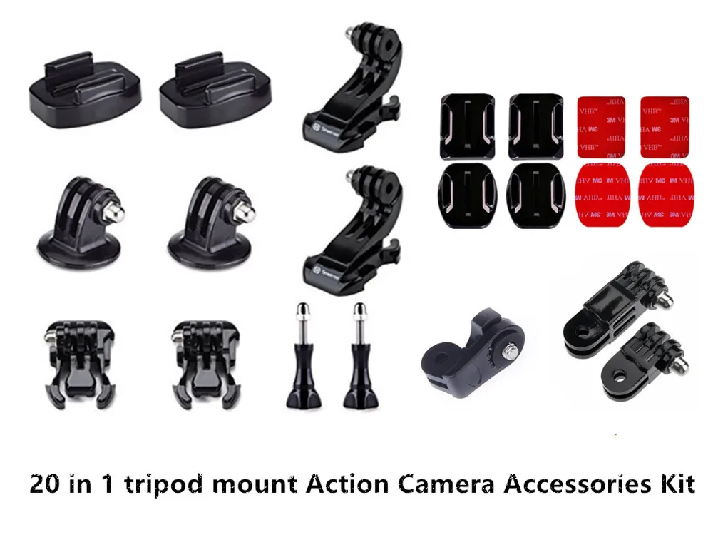 20 в 1 Набор аксессуаров для штатива Nikon KeyMission 360 170 80 Drift Innovation Stealth 2 HD Ghost-S DJI Osmo Action |