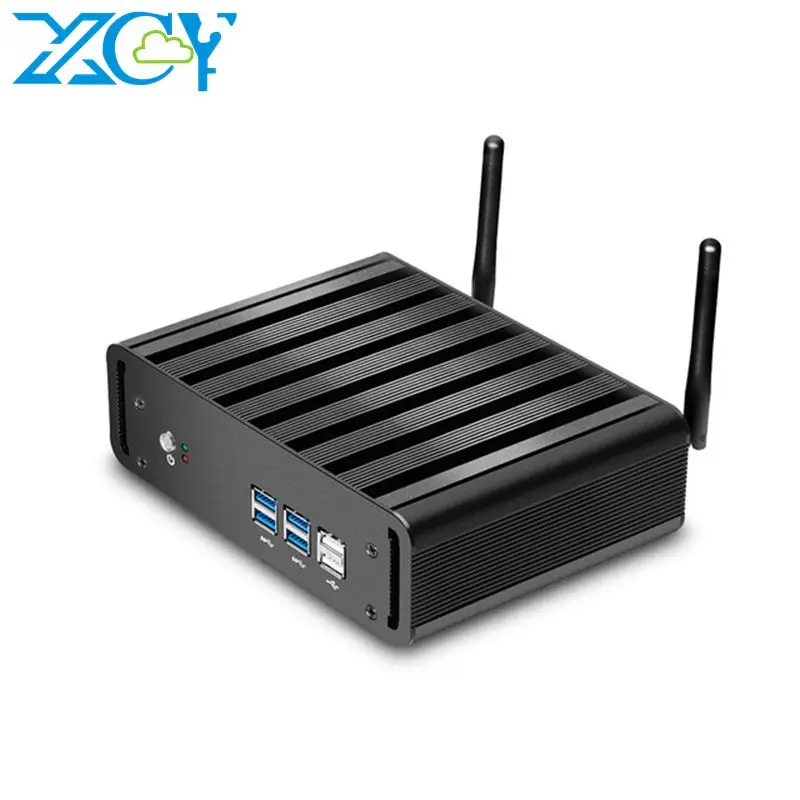 Xcy портативный мини ПК без вентилятора компьютер Core i5 5200U windows 7/8. 1/10 linux система